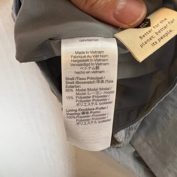 Madewell $82 Softdrape Gwen Crop Vest Top in Still Dawn Size 10 NJ632 - Picture 5 of 8